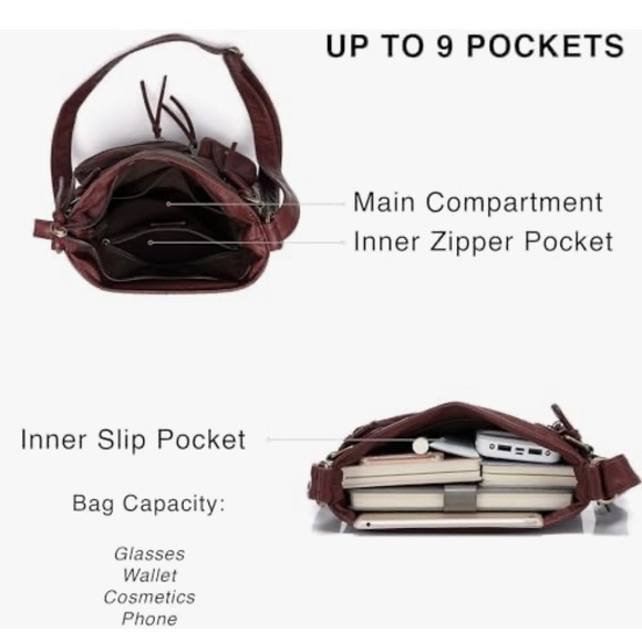 Scarleton Crossbody Bag Brand New Burgundy - Picture 7 of 16